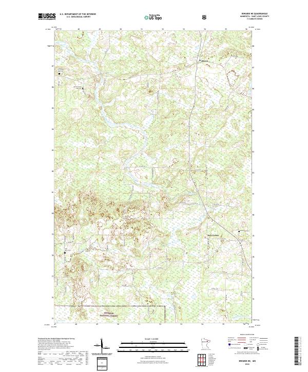 Biwabik NE, MN — USGS 7.5-minute topo (2022)