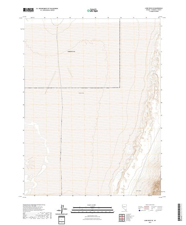 Lone Rock SE, NV — USGS 7.5-minute topo (2021)