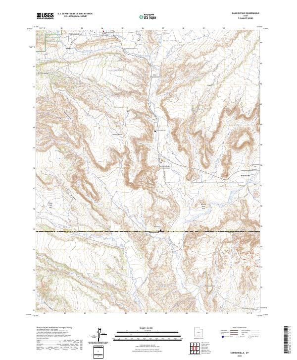 Cannonville, UT — USGS 7.5-minute topo (2023)