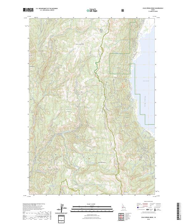 Cold Spring Ridge, ID — USGS 7.5-minute topo (2024)