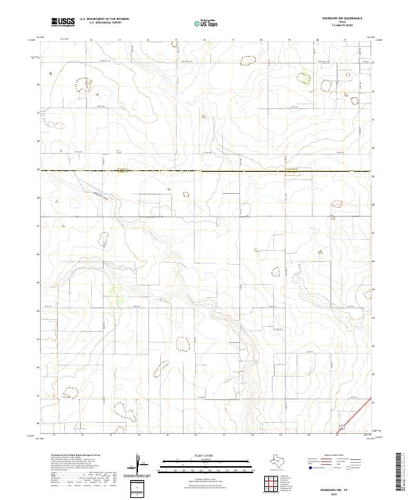 Seagraves NW, TX — USGS 7.5-minute topo (2022)