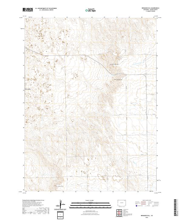 Reiradon Hill, CO — USGS 7.5-minute topo (2022)