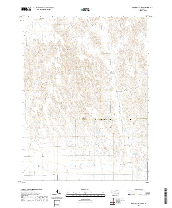 Roten Valley South, NE — USGS 7.5-minute topo (2021)