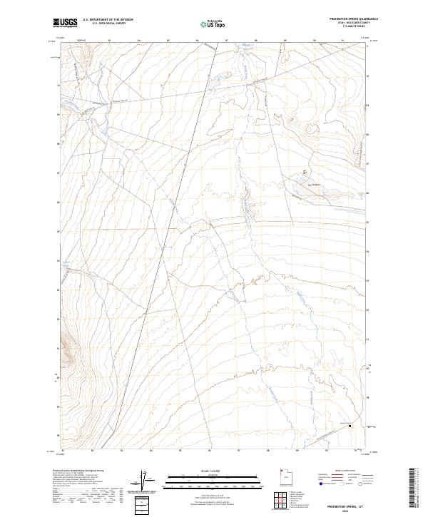 Prohibition Spring, UT — USGS 7.5-minute topo (2023)