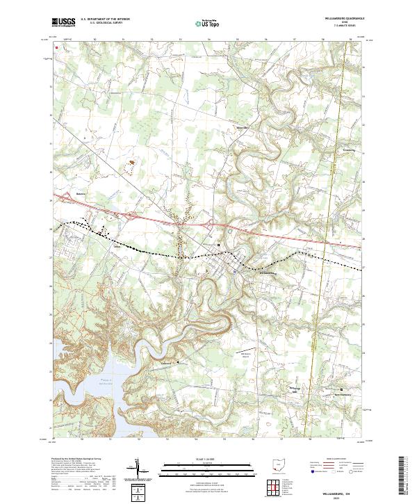 Williamsburg, OH — USGS 7.5-minute topo (2023)
