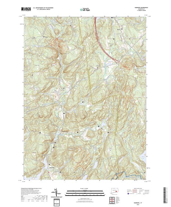 Hamburg, CT — USGS 7.5-minute topo (2024)