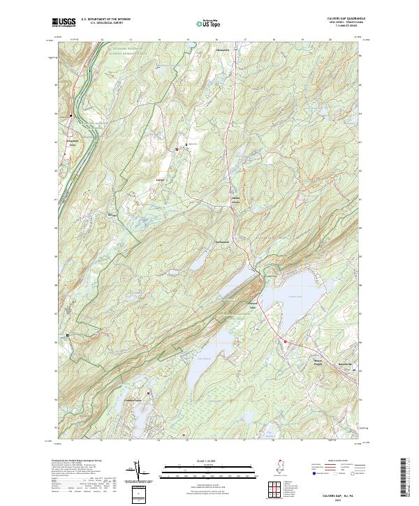 Culvers Gap, NJ-PA — USGS 7.5-minute topo (2023)