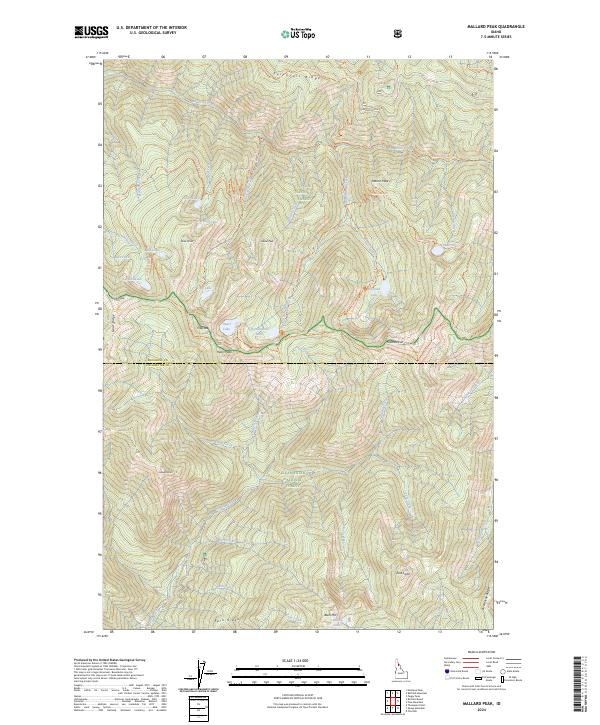 Mallard Peak, ID — USGS 7.5-minute topo (2024)