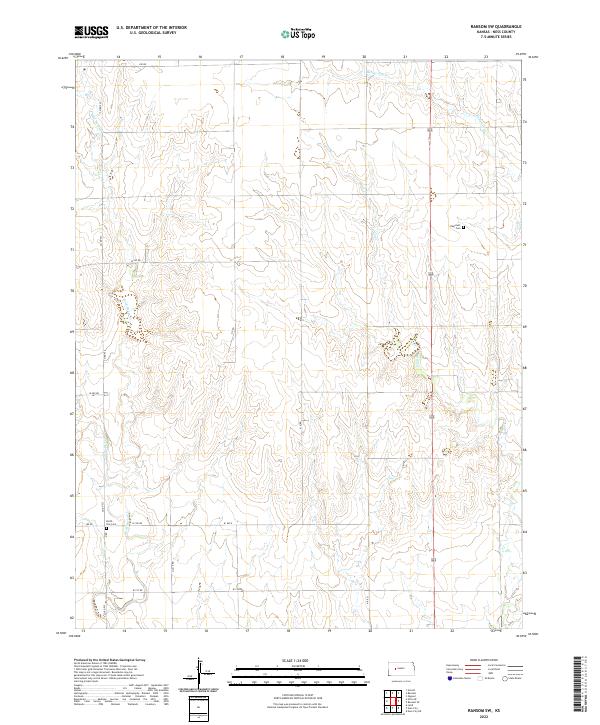 Ransom SW, KS — USGS 7.5-minute topo (2022)