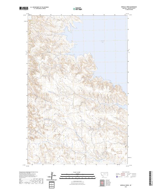 Norville Creek, MT — USGS 7.5-minute topo (2024)