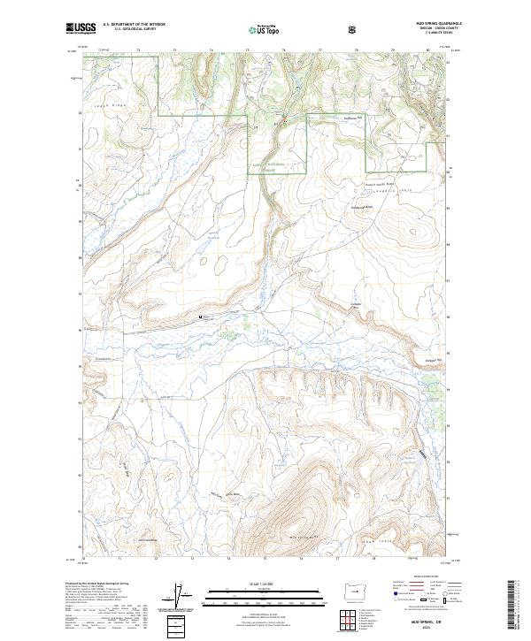 Mud Spring, OR — USGS 7.5-minute topo (2023)