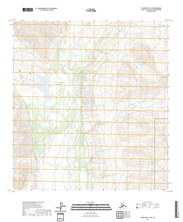 Talkeetna C-4 SW, AK — USGS 7.5-minute topo (2023)