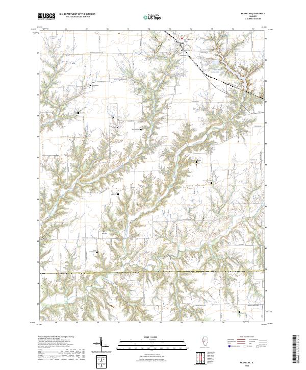 Franklin, IL — USGS 7.5-minute topo (2024)
