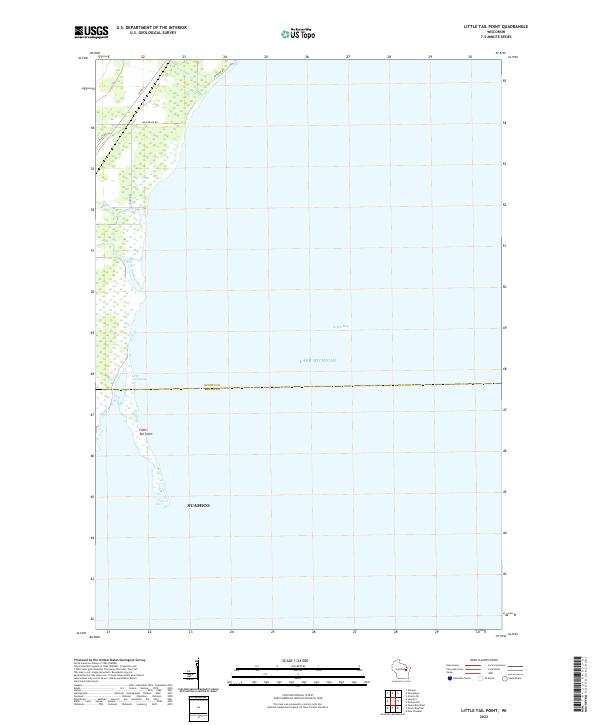 Little Tail Point, WI — USGS 7.5-minute topo (2022)