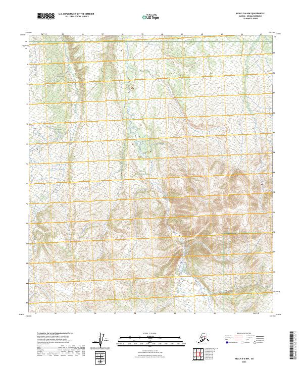 Healy D-6 NW, AK — USGS 7.5-minute topo (2024)