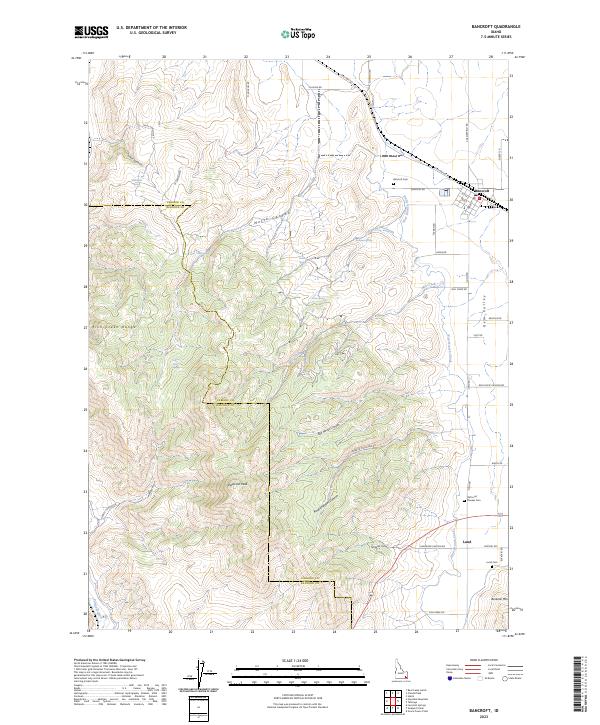 Bancroft, ID — USGS 7.5-minute topo (2023)