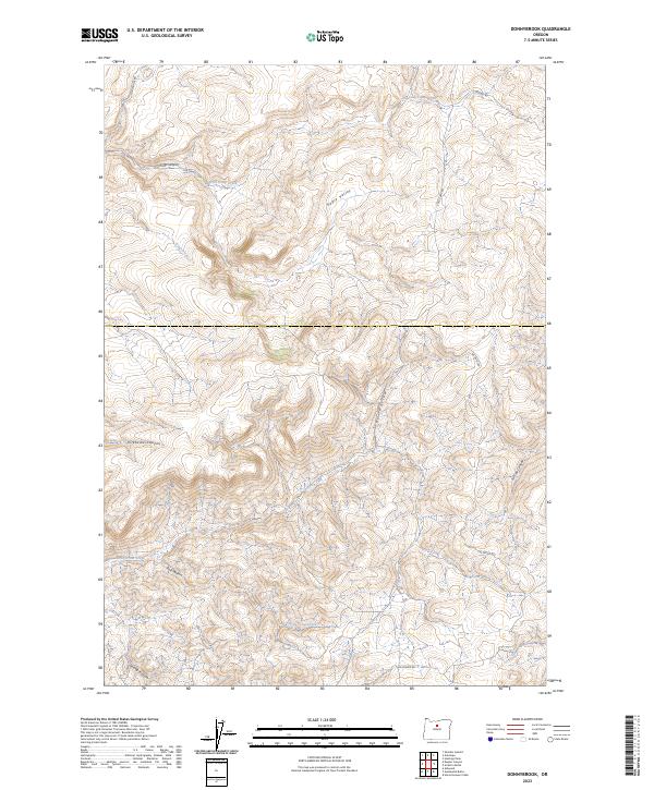 Donnybrook, OR — USGS 7.5-minute topo (2023)