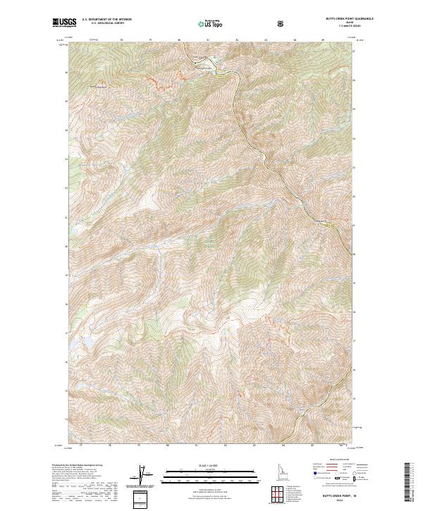 Butts Creek Point, ID — USGS 7.5-minute topo (2024)