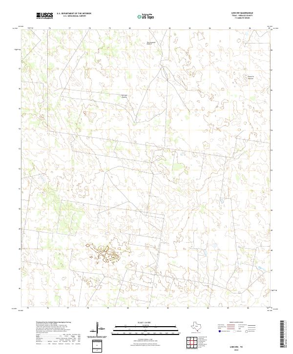 Linn NW, TX — USGS 7.5-minute topo (2022)