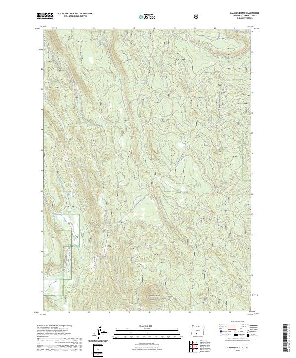 Calimus Butte, OR — USGS 7.5-minute topo (2023)