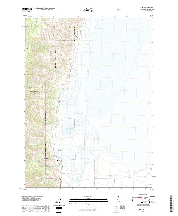 Lake City, CA — USGS 7.5-minute topo (2022)