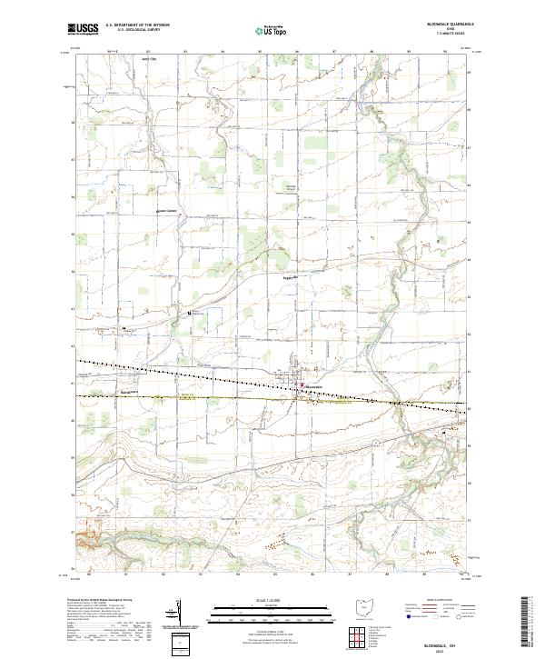Bloomdale, OH — USGS 7.5-minute topo (2023)