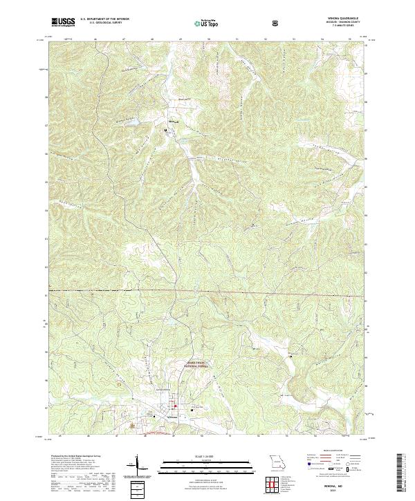 Winona, MO — USGS 7.5-minute topo (2021)