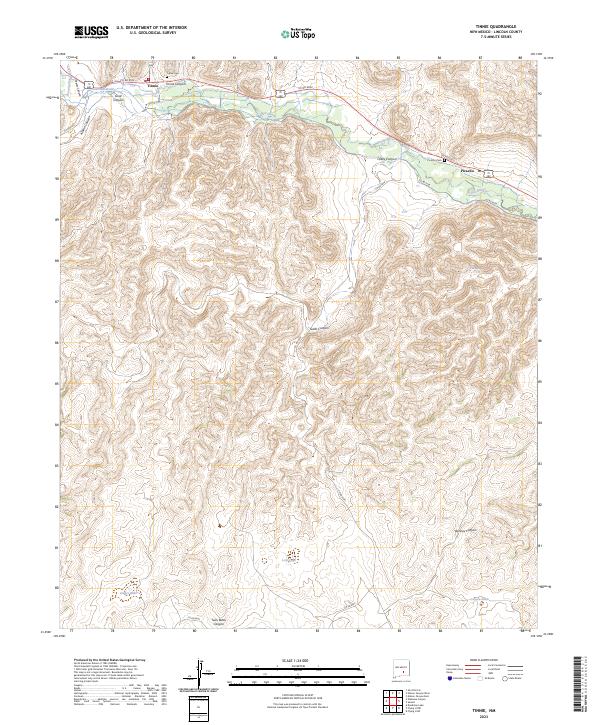 Tinnie, NM — USGS 7.5-minute topo (2023)