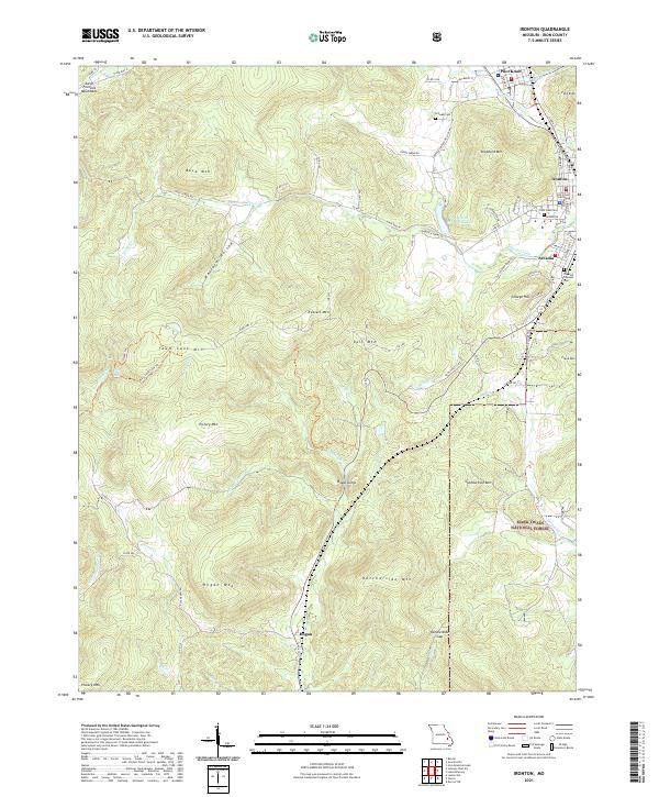 Ironton, MO — USGS 7.5-minute topo (2021)