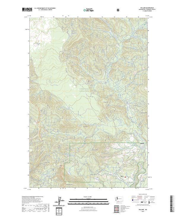 Willard, WA — USGS 7.5-minute topo (2023)