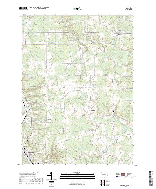 Conneautville, PA — USGS 7.5-minute topo (2023)