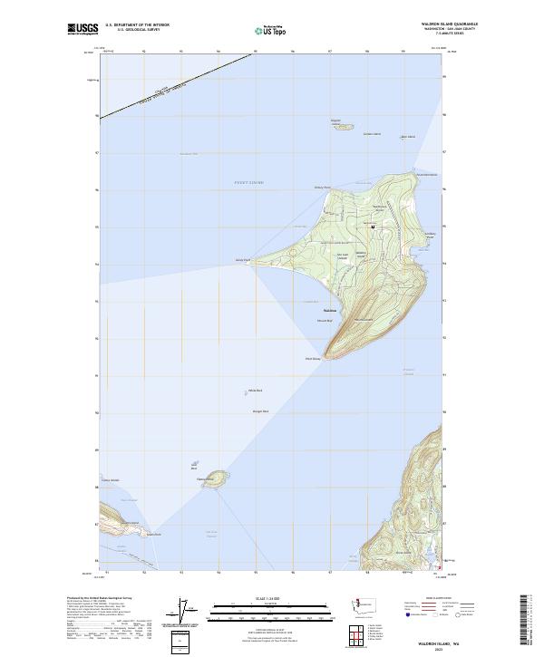 Waldron Island, WA — USGS 7.5-minute topo (2023)