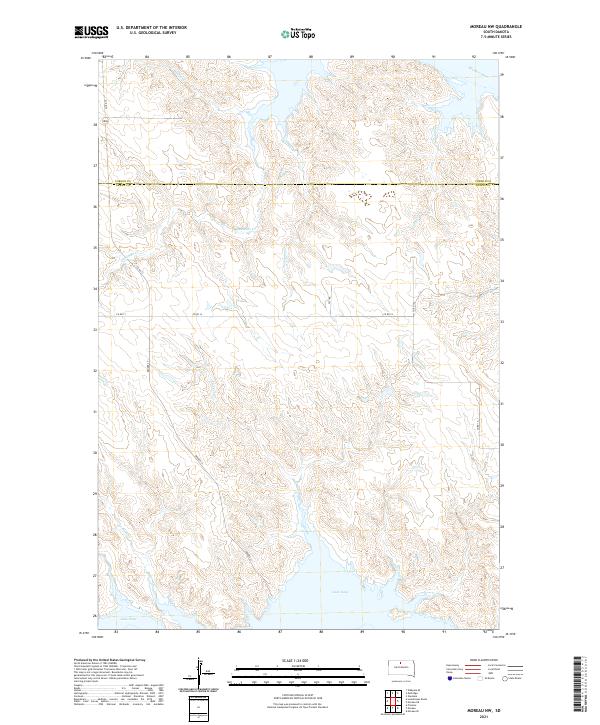 Moreau NW, SD — USGS 7.5-minute topo (2021)