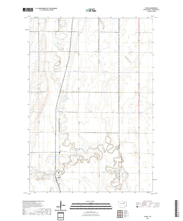 Athol, SD — USGS 7.5-minute topo (2021)