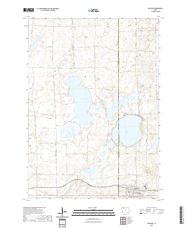 Ruthven, IA — USGS 7.5-minute topo (2022)
