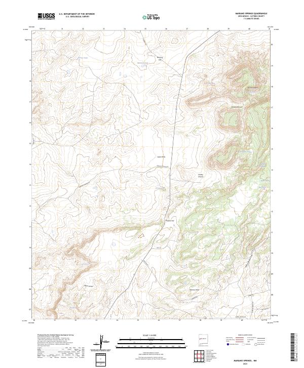 Mariano Springs, NM — USGS 7.5-minute topo (2023)