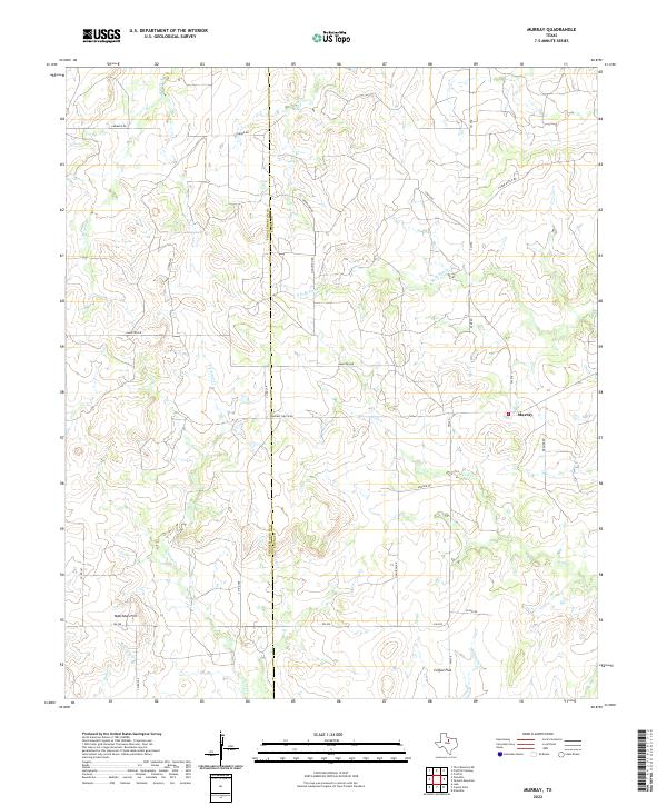 Murray, TX — USGS 7.5-minute topo (2022)