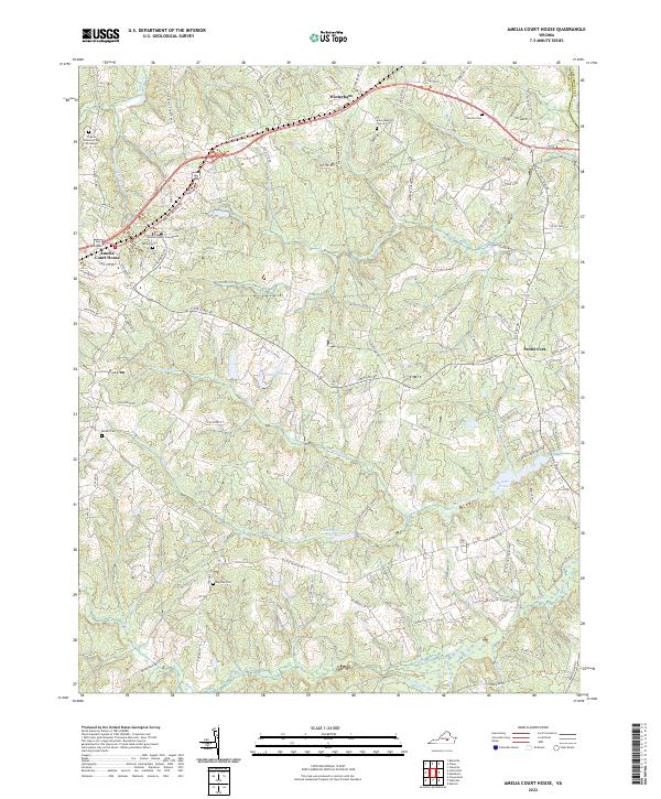 Amelia Court House, VA — USGS 7.5-minute topo (2022)