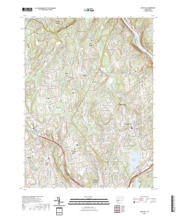 Long Hill, CT — USGS 7.5-minute topo (2024)