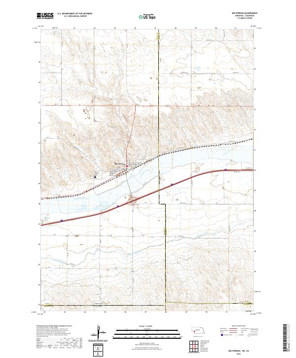 Big Springs, NE-CO — USGS 7.5-minute topo (2021)