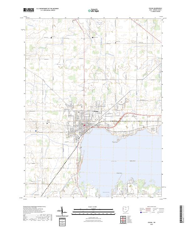 Celina, OH — USGS 7.5-minute topo (2023)