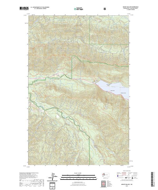 Mount Muller, WA — USGS 7.5-minute topo (2023)