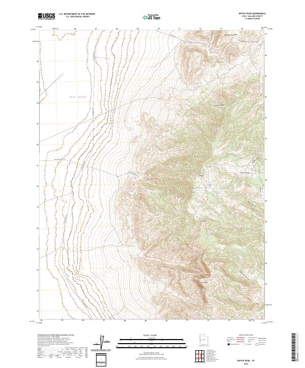 Notch Peak, UT — USGS 7.5-minute topo (2023)