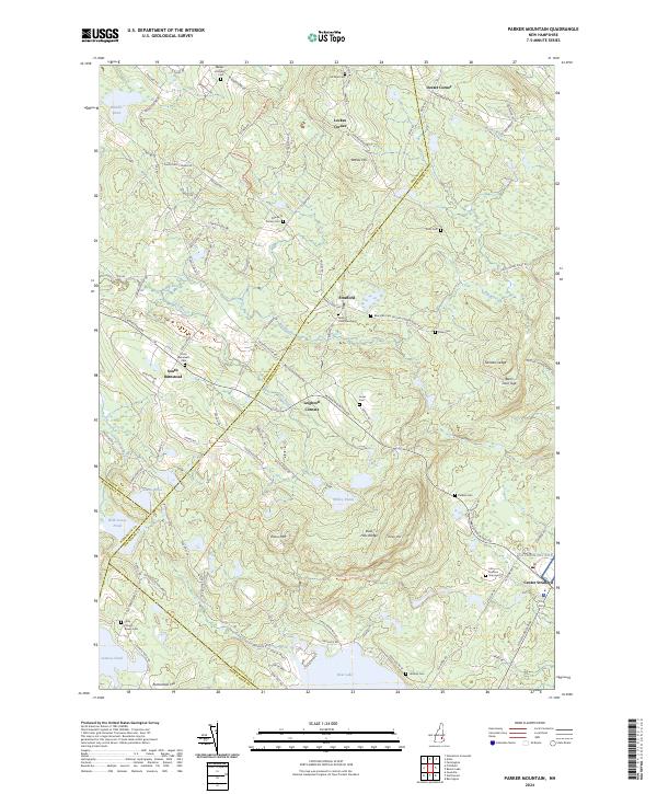 Parker Mountain, NH — USGS 7.5-minute topo (2024)