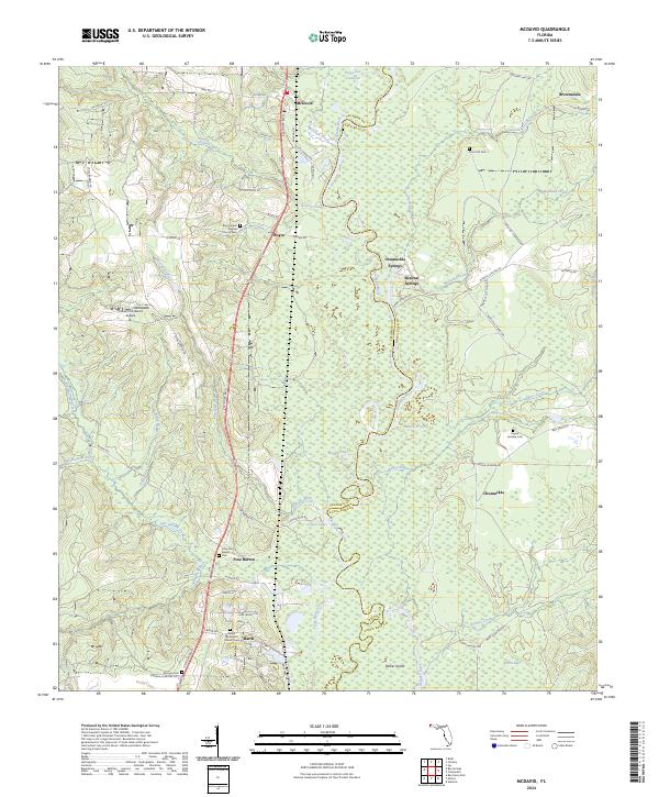 McDavid, FL — USGS 7.5-minute topo (2024)