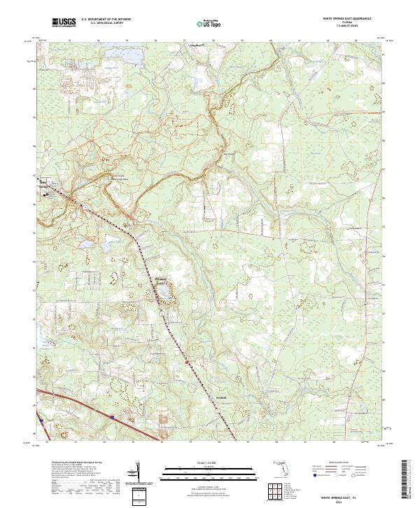 White Springs East, FL — USGS 7.5-minute topo (2024)