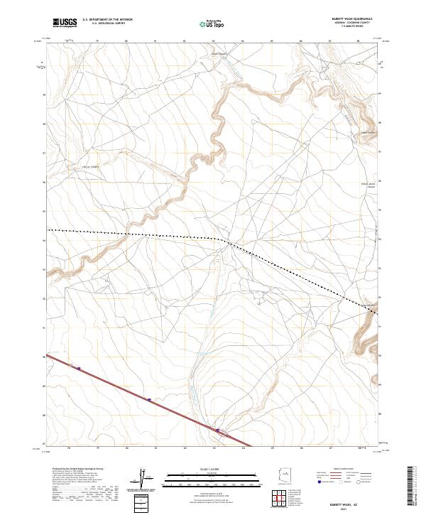 Babbitt Wash, AZ — USGS 7.5-minute topo (2021)