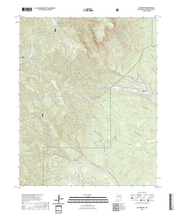 El Porvenir, NM — USGS 7.5-minute topo (2023)