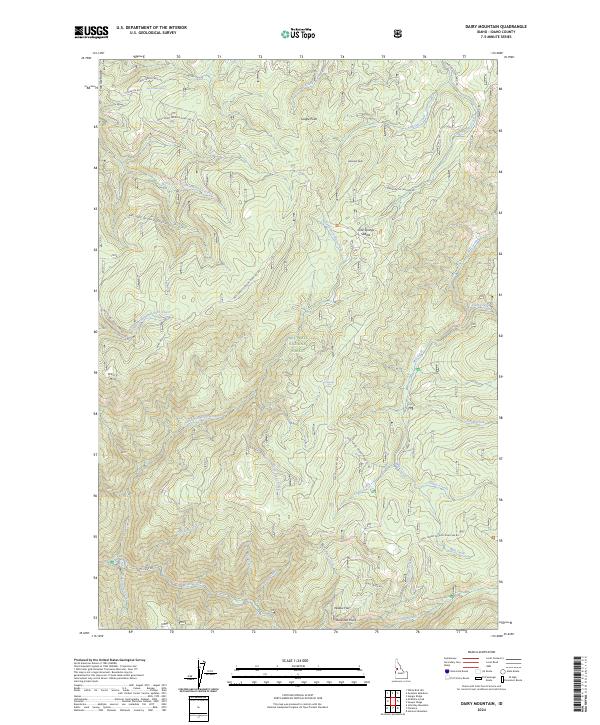 Dairy Mountain, ID — USGS 7.5-minute topo (2024)