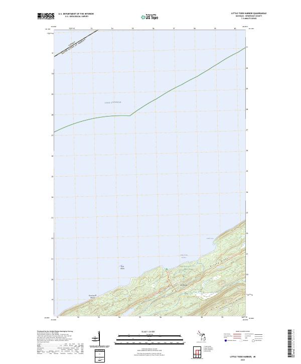Little Todd Harbor, MI — USGS 7.5-minute topo (2023)